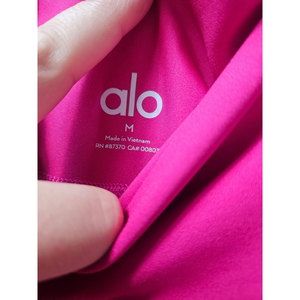 Alo Yoga High Waist Airbrush Leggings Pink Womens Medium W5473R - Picture 4 of 4